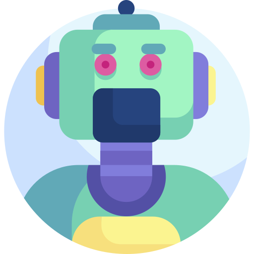 Robot Detailed Flat Circular Flat icon