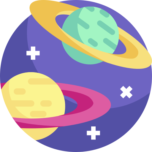 Сатурн Detailed Flat Circular Flat иконка