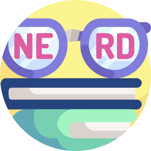 nerd Detailed Flat Circular Flat icoon