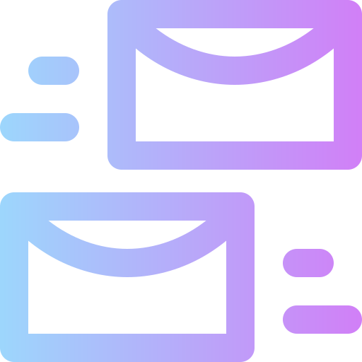 correo electrónico Super Basic Rounded Gradient icono