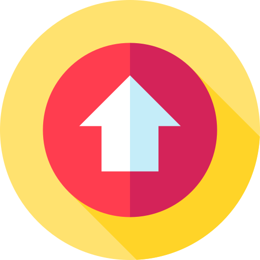 Increase Flat Circular Flat icon