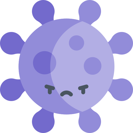 Virus Kawaii Flat icon