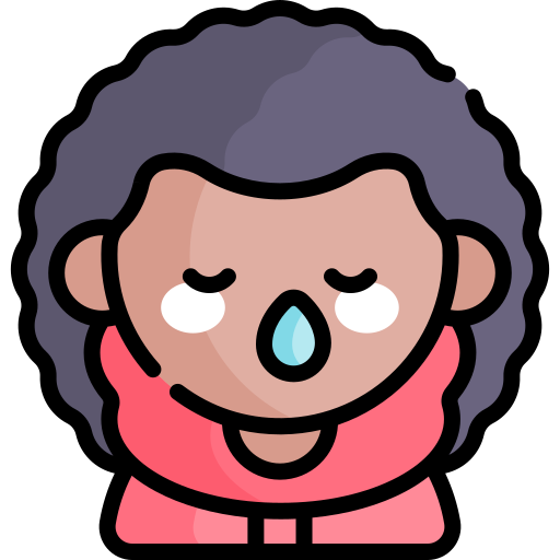 Runny nose Kawaii Lineal color icon