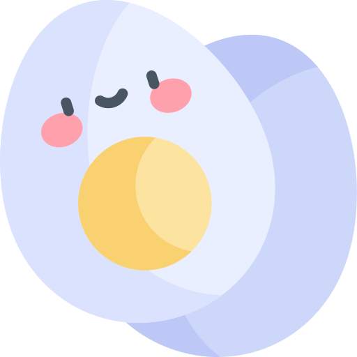 계란 Kawaii Flat icon