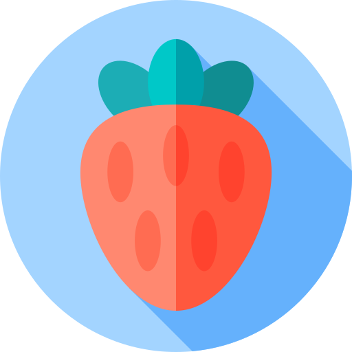 딸기 Flat Circular Flat icon