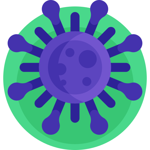 ウイルス Detailed Flat Circular Flat icon
