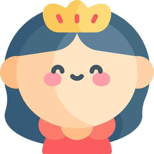 принцесса Kawaii Flat иконка
