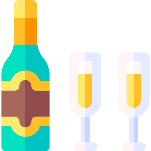 シャンパン Basic Rounded Flat icon
