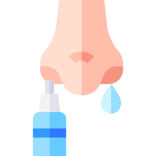 Nasal spray Basic Straight Flat icon