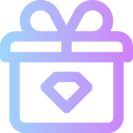 Giftbox Super Basic Rounded Gradient icon