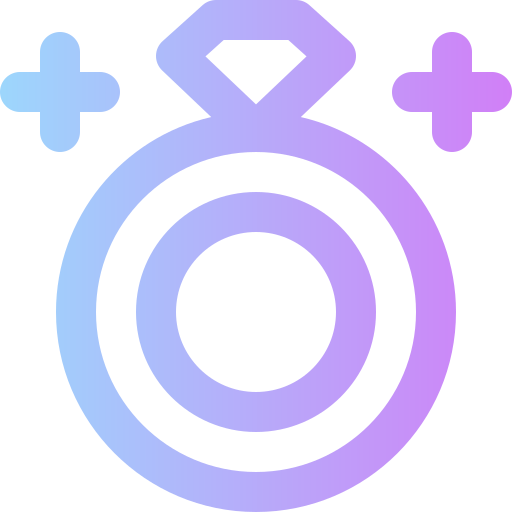 anillo Super Basic Rounded Gradient icono