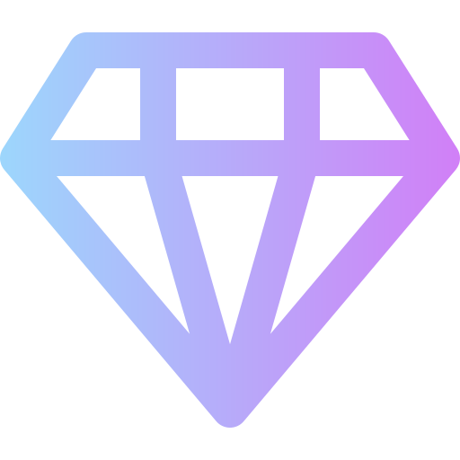 ダイヤモンド Super Basic Rounded Gradient icon