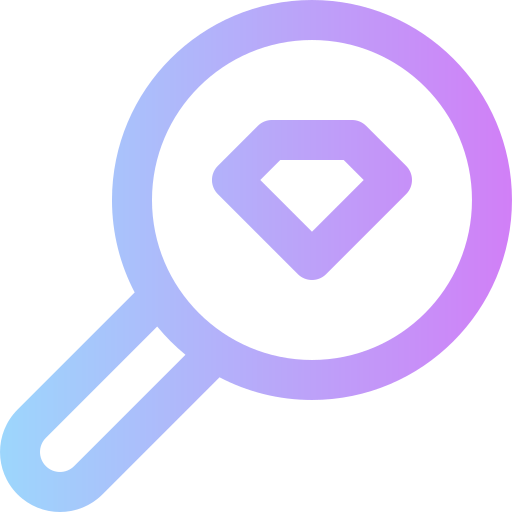Magnifying glass Super Basic Rounded Gradient icon