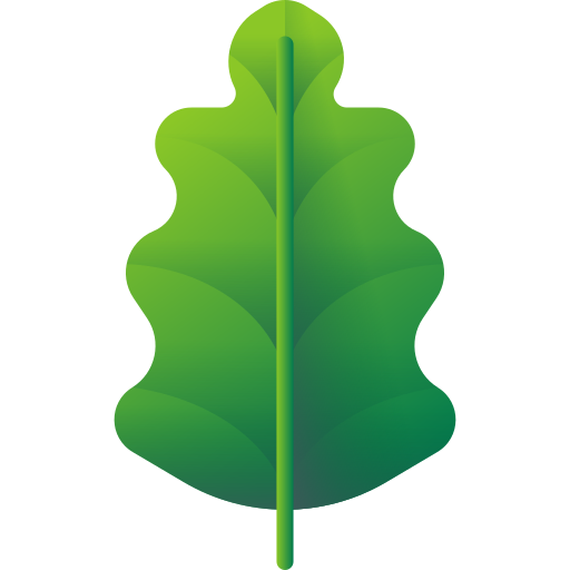 tropikalne liście 3D Color ikona