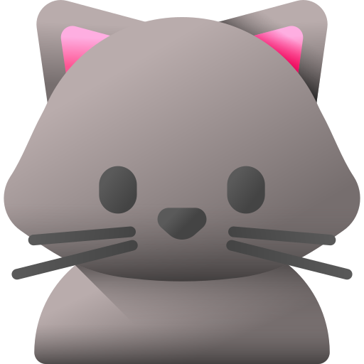 고양이 3D Color icon