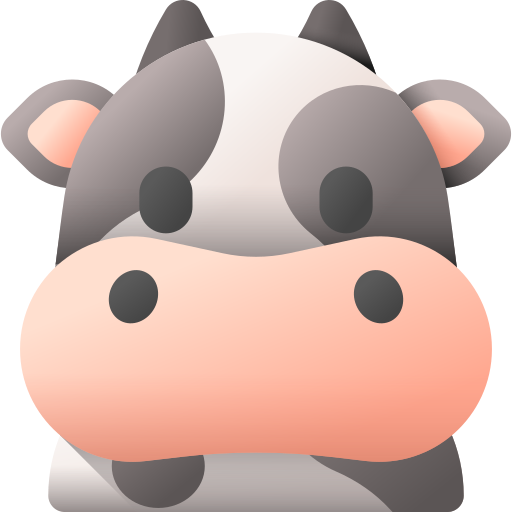 Корова 3D Color иконка