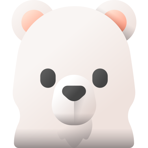 niedźwiedź polarny 3D Color ikona