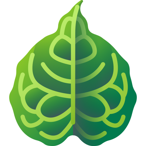 熱帯の葉 3D Color icon