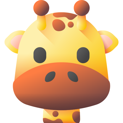 Żyrafa 3D Color ikona