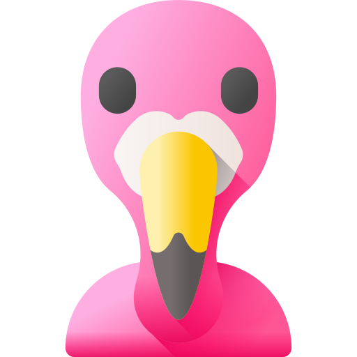 Фламинго 3D Color иконка