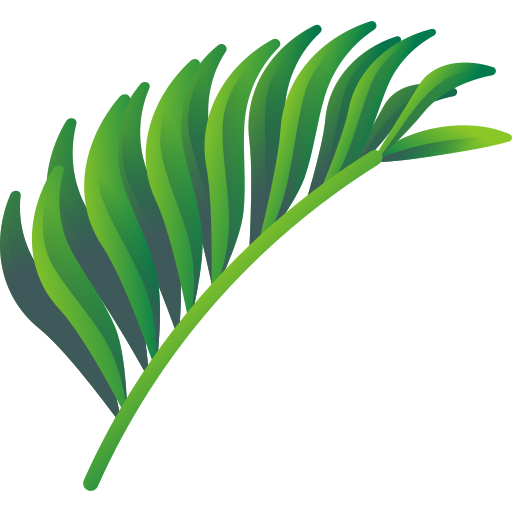 열대 잎 3D Color icon