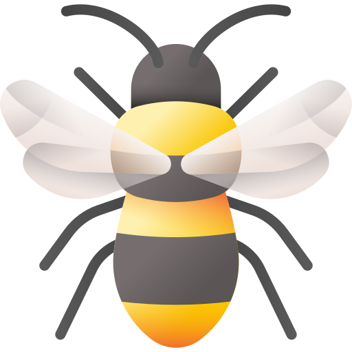 abelha 3D Color Ícone