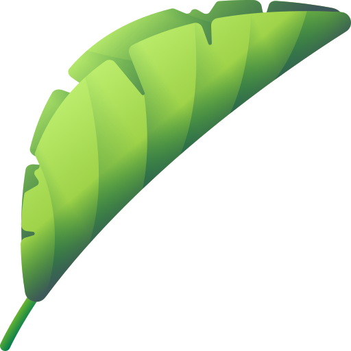 Тропические листья 3D Color иконка