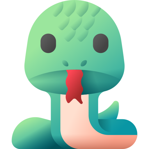 serpent 3D Color Icône