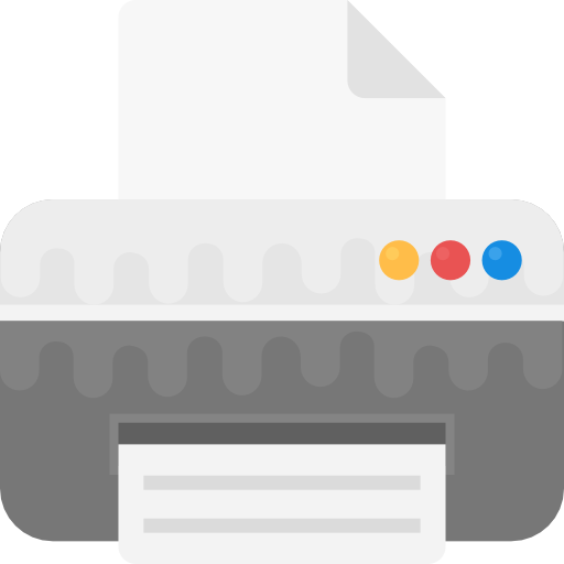 printer Flat Color Flat icoon
