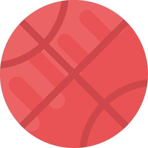 koszykówka Flat Color Flat ikona