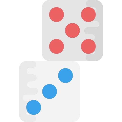 Dice Flat Color Flat icon