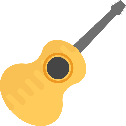 guitarra Flat Color Flat icono
