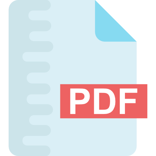 pdf Flat Color Flat icono