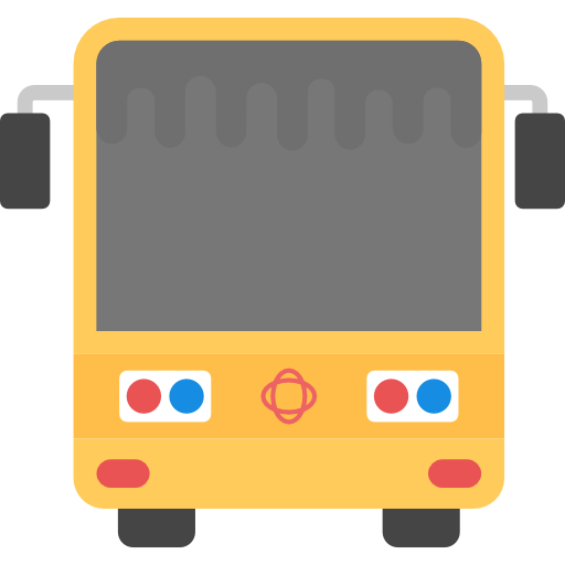 버스 Flat Color Flat icon