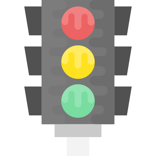 Traffic lights Flat Color Flat icon