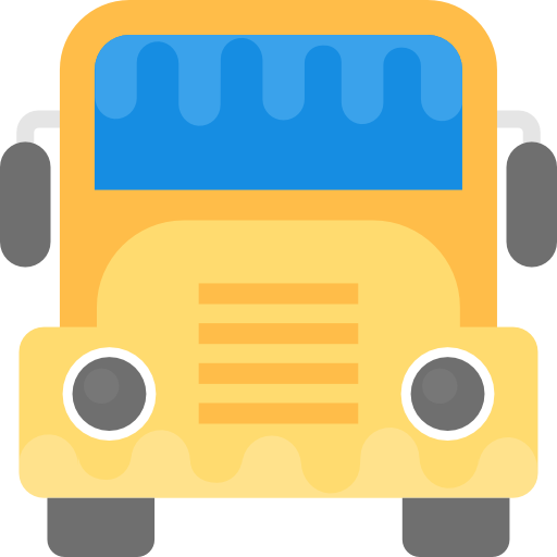 autobus Flat Color Flat ikona