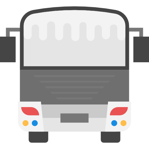 autobús Flat Color Flat icono