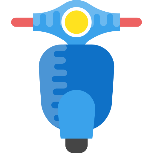 vespa Flat Color Flat icon