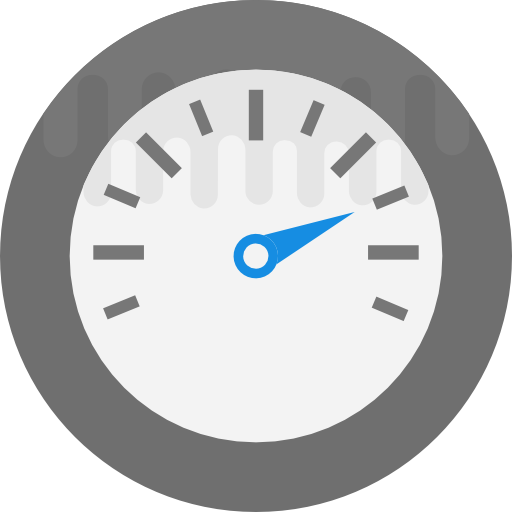 Speedometer Flat Color Flat icon