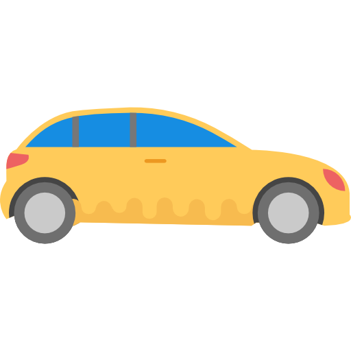 samochód Flat Color Flat ikona