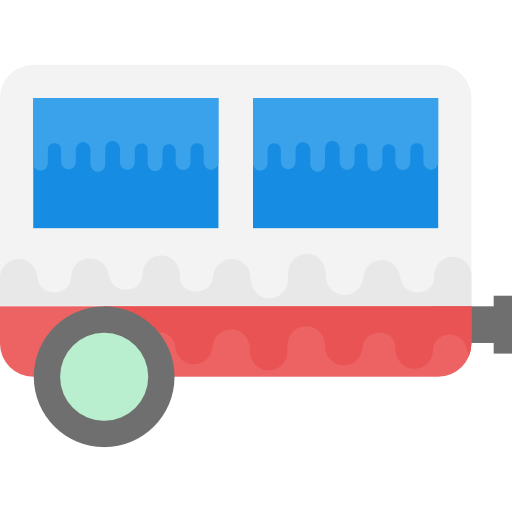 trailer Flat Color Flat icona