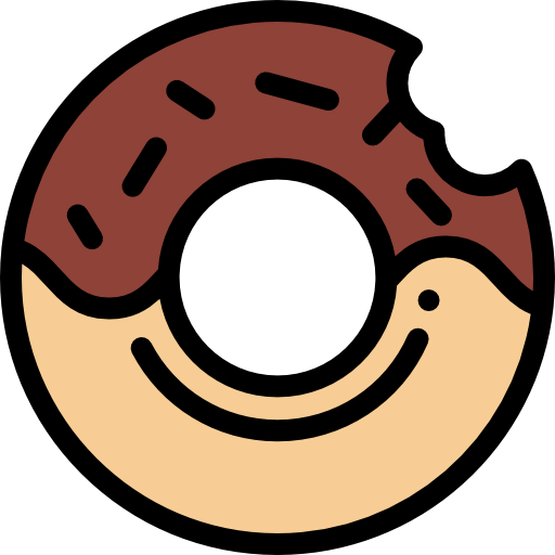 Donut Detailed Rounded Lineal color icon