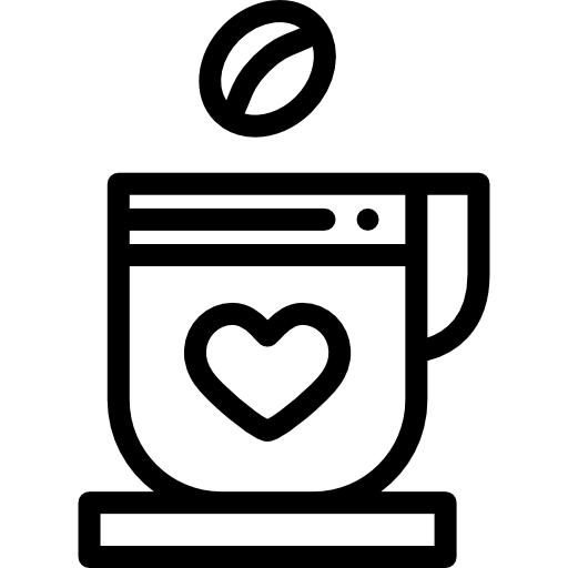 kawa Detailed Rounded Lineal ikona