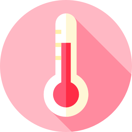 termometro Flat Circular Flat icona