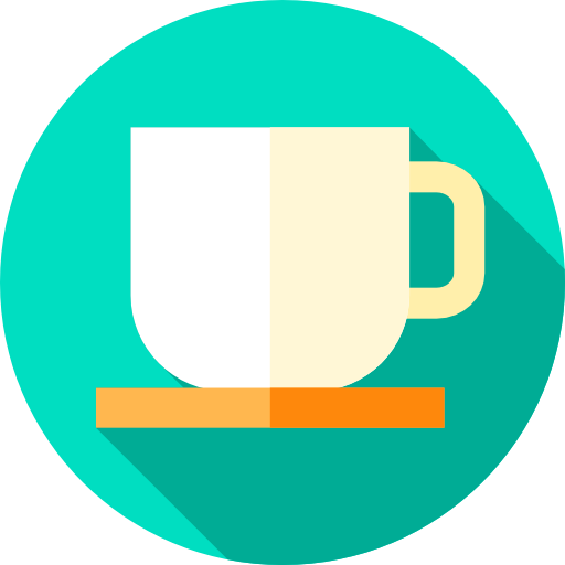 커피 컵 Flat Circular Flat icon