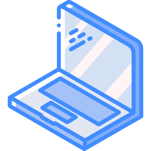 laptop Basic Miscellany Blue icon