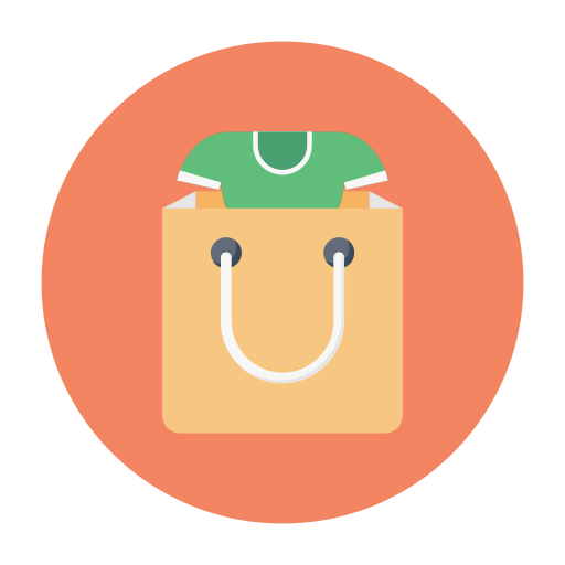 Shopping bag Generic Circular icon