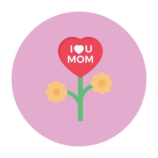 나는 엄마를 사랑 Generic Circular icon