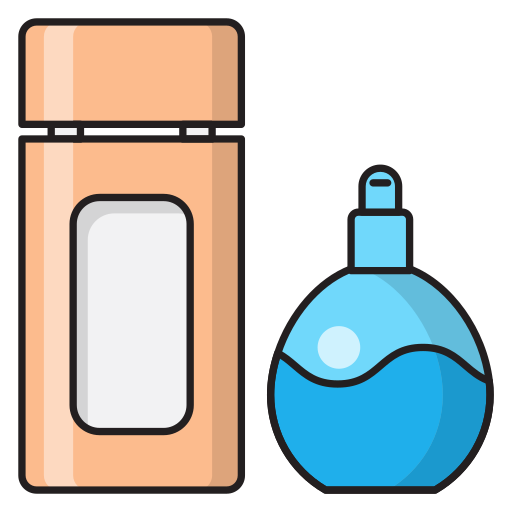perfume Vector Stall Lineal Color icono