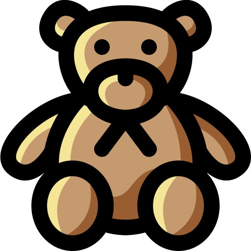 плюшевый медведь Generic Outline Color иконка